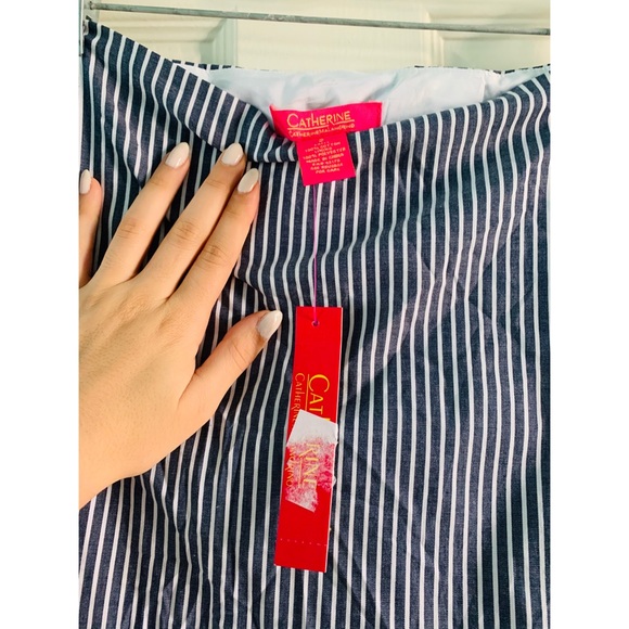 Catherine- BRAND NEW Striped flowy skirt w/ruffles - Picture 4 of 6